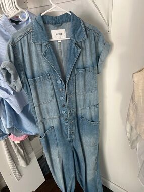 pistola Light Blue Denim Jumpsuit